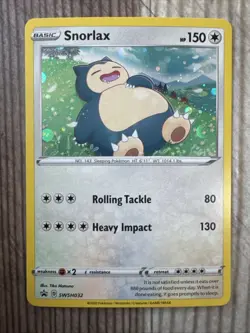 Snorlax SWSH032 Black Star Promo Holo Rare Sword & Shield Pokemon Card 2020 VLP - Image 1