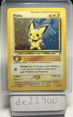 Pokemon Pichu TCG Neo Genesis Holo Rare Card 12/111 - Image 1