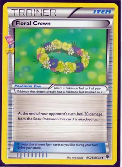 2016 POKEMON FLORAL CROWN RC26 XY GENERATIONS RADIANT COLLECTION-REGULAR-TRAINER - Image 1