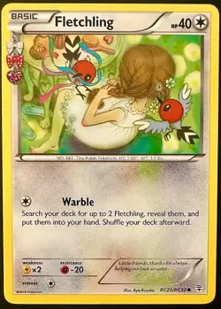 Pokemon Fletchling RC25/RC32 Generations: Radiant Collection Common PACK FRESH - Image 1