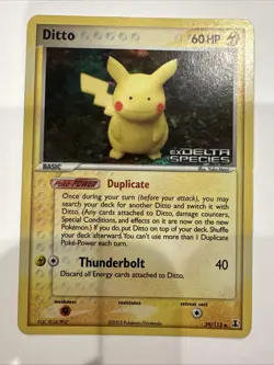 Pokemon TCG - Delta Species -Ditto - 39/113 Holo Ex Delta Species Stamp NM/M - Image 1