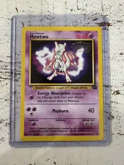Pokemon TCG Mewtwo #3 WB Kids Presents the First Movie Card - Image 1