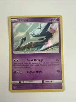 Latios 41/73 Holo Rare Shining Legends Pokemon Card - Image 1