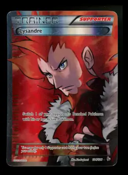 Lysandre 104/106 XY Flashfire 2014 Full Art Holo Rare Pokemon Card TCG - Image 1