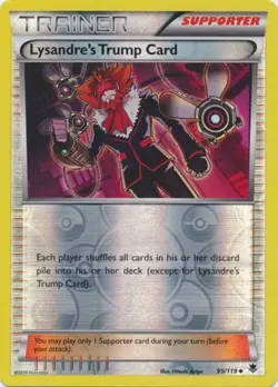 1x Lysandre's Trump Card - 99/119 - Uncommon - Reverse Holo NM-Mint Pokemon XY-- - Image 1