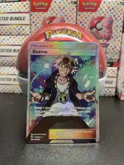 Pokemon TCG Guzma Holo Full Art Ultra Rare Card Burning Shadows 143/147 - Image 1