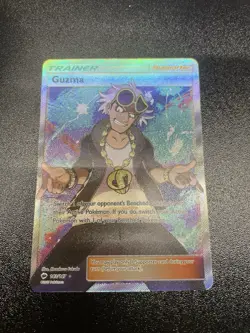 Pokemon TCG Guzma Holo Full Art Ultra Rare Card Burning Shadows 143/147 - Image 4