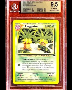 Exeggutor - 2001 Pokemon SOUTHERN ISLANDS 13/18 - Gem Mint BGS 9.5 - Pop 4 - Image 1