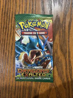 Pokemon Black & White Dragons Exalted Booster Pack Factory Sealed Gyarados Art - Image 1