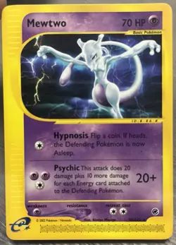 Pokemon Mewtwo TCG Expedition Card 56/165 Regular Rare - Image 1