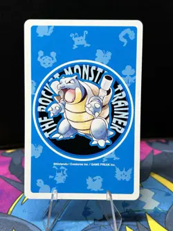 Pokemon Lapras 8 of Diamonds Blue Blastoise Deck Playing Card Poker Nintendo - Image 2