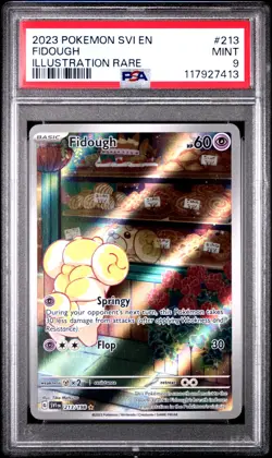2023 POKEMON SVI EN-SCARLET & VIOLET ILLUSTRATION RARE #213 FIDOUGH PSA 9 - Image 1
