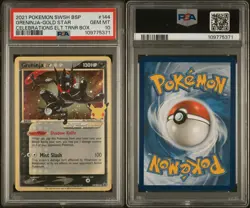 2021 POKEMON SWSH BLACK STAR PROMO #144 GRENINJA-GOLD STAR PSA 10 - Image 3