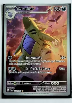 tyranitar 222 evoluzioni a paldea scarlatto e violetto Pokemon Near mint - Image 1