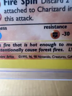 Pokemon TCG Charizard Base Set Holo Unlimited Rare Card 4/102 1995 - Image 3
