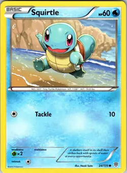 Squirtle 24/135 Plasma Storm Pokemon TCG LP - Image 1