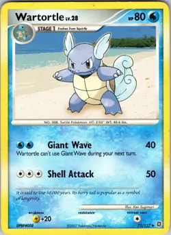 Wartortle 75/132 Secret Wonders Pokemon TCG LP - Image 1