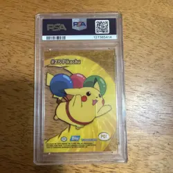 2000 Topps Pokemon Pikachu TV Animation Clear Cards Gem Mint #PC1 PSA 10 - Image 2
