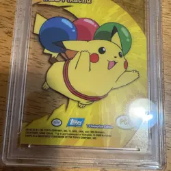 2000 Topps Pokemon Pikachu TV Animation Clear Cards Gem Mint #PC1 PSA 10 - Image 5