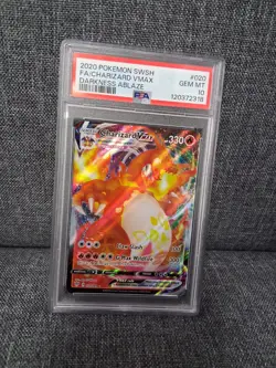 Charizard Vmax 020/189 Darkness Ablaze PSA 10 2020 Pokemon Swsh Graded Card - Image 1