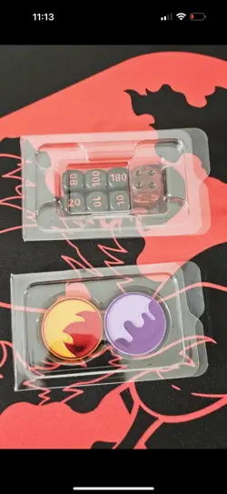Pokemon Team Rocket's Moltres Playmat, deck Box, coin, Markers & dice!!! In hand - Image 2