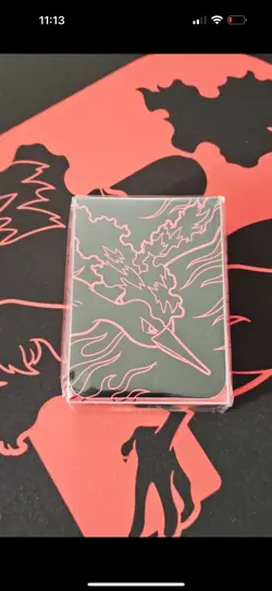 Pokemon Team Rocket's Moltres Playmat, deck Box, coin, Markers & dice!!! In hand - Image 5
