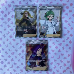 Pokemon TCG Brilliant Stars Full Art Trainer Holo Rare Card Lot Of 3 Mint Cards - Image 1