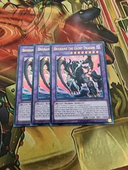 3X Brigrand the Glory Dragon - CH01-EN047 - Ultra Rare 1ST ED NM YuGiOh - Image 1
