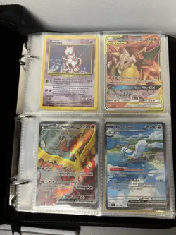 Pokemon Binder Collection of 160 Cards Vintage To Modern + 3 Slabs - Image 1