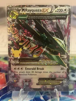 M Rayquaza EX 76/108 Pokemon Celebrations Holo Card NM 🔥 - Image 3