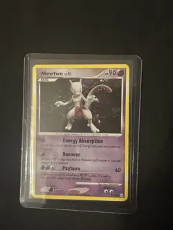 Pokemon Mewtwo Holo Card 9/100 Majestic Dawn TCG 2008 - Image 1