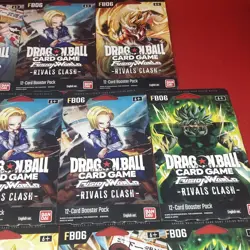 11x Dragon Ball Super Fusion World Rivals Clash FB06 w/12 Cards #8 - Image 5