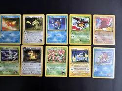 Pokemon 1st Edition 10 Card Lot. You Will Receive All Ten Cards! - Image 1