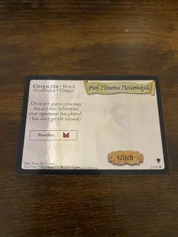 Professor Minerva McGonagall 21/80 Holo Foil Harry Potter Trading Card Game TCG - Image 1