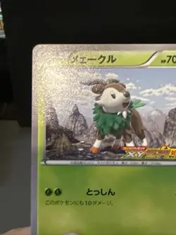 Pokemon Card Japanese Skiddo 011/XY-P CoroCoro Super Hot Promo Played - Image 3