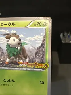 Pokemon Card Japanese Skiddo 011/XY-P CoroCoro Super Hot Promo Played - Image 5