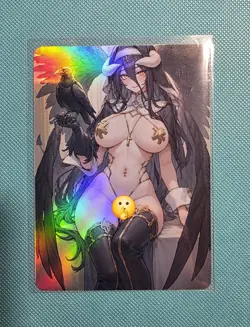 Spicy Waifu Card - Albedo - Goddess ACG Custom DIY Fan Art Card NSFW - Image 1