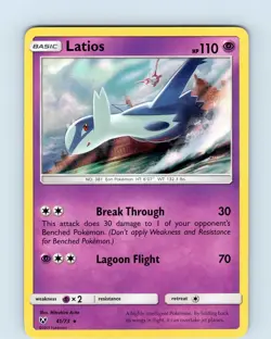 Pokemon TCG Latios S&M Shining Legends 41/73 Holo Rare Card NM - Image 1