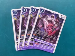 LadyDevimon BT23-067 Playset Hackers' Slumber Digimon Card Game x4 - Image 1