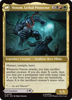 Eddie Brock 0055 Venom, Lethal Protector ~ Mythic MTG Marvel Spider-man - Image 2