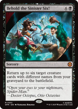 Behold the Sinister Six! 0051 ~ Mythic MTG Marvel Spider-man - Image 1
