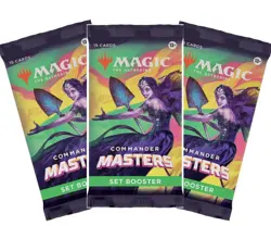 Magic The Gathering Commander Masters Set Booster Pack x 3 New & Sealed - Image 1