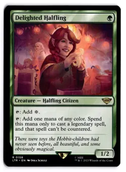 Delighted Halfling 158 Universes Beyond: The Lord of the Rings NM - Image 1