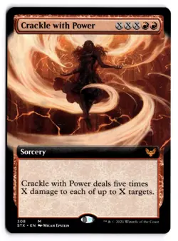 Crackle with Power (Extended Art) 308 Strixhaven: School of Mages NM - Image 1