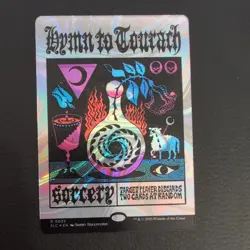 Hymn To Tourach Halo Foil - MTG Encyclopedia Of Magic Secret Lair Holo foil - NM - Image 1