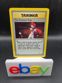 Pokemon: The Rocket's Trap Trainer 19/132 Gym Heroes Vintage Holo - Image 1