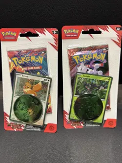 Pokemon Destined Rivals Single Pack Blister [Eevee] & [Zarude] 2-Pack Lot - Image 1