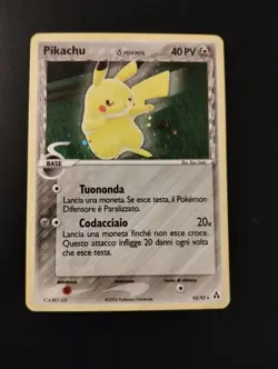 Carte Pokemon PIKACHU 93/92 Specie Delta ITA Holo Italiano - Image 1
