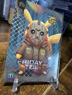 2025 Pokemon Pikachu Cosplay! Electric E4 Friday The 13th Pikachu Gold Box Hit - Image 3
