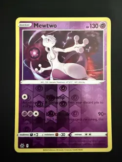 Mewtwo Reverse Holo #59 Pokemon Crown Zenith Near Mint - Image 1